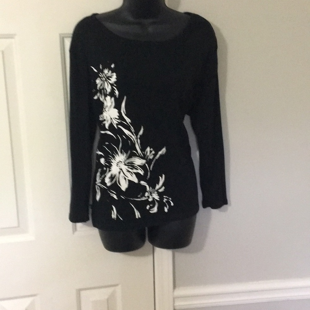 Black 100% cotton long sleeve shirt
